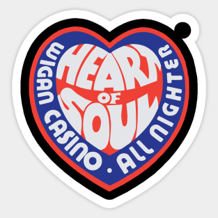 Northern Soul Badges, Wigan Heart of Soul Keep The Faith Sticker